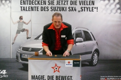 Successful promotion with the shell game.